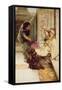 Shy-Sir Lawrence Alma-Tadema-Framed Stretched Canvas