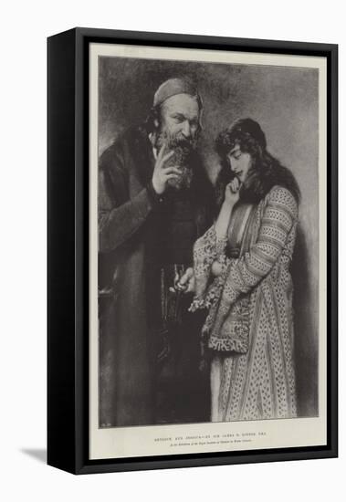 Shylock and Jessica, in the Exhibition of the Royal Institute of Painters in Water Colours-Sir James Dromgole Linton-Framed Stretched Canvas
