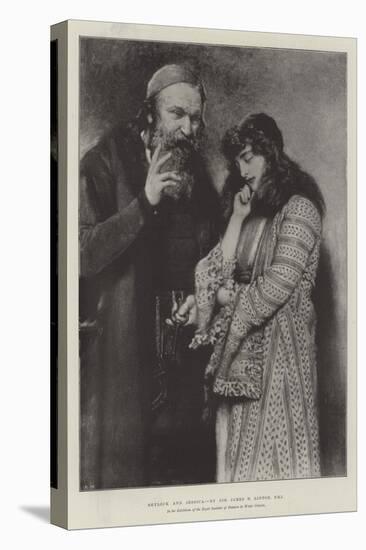 Shylock and Jessica, in the Exhibition of the Royal Institute of Painters in Water Colours-Sir James Dromgole Linton-Stretched Canvas