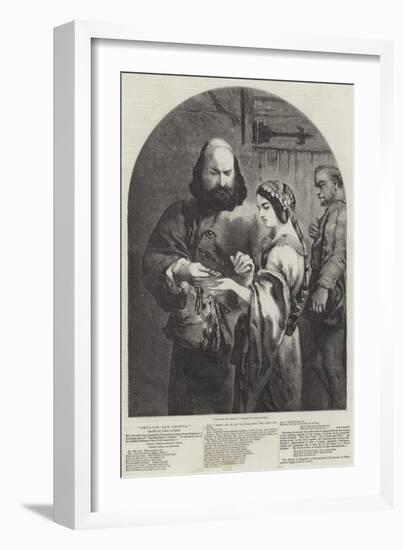 Shylock and Jessica-Sir John Gilbert-Framed Giclee Print