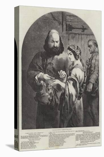 Shylock and Jessica-Sir John Gilbert-Stretched Canvas