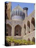 Shyr-Dor Madrasah (Madressa) 1636, Registan Square, Samarkand, Uzbekistan, Asia-Christopher Rennie-Stretched Canvas