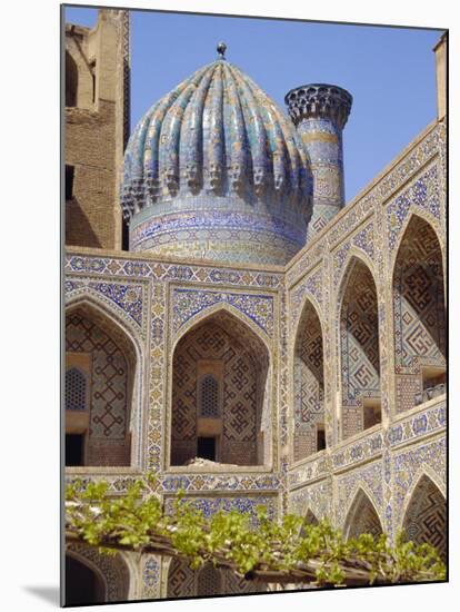 Shyr-Dor Madrasah (Madressa) 1636, Registan Square, Samarkand, Uzbekistan, Asia-Christopher Rennie-Mounted Photographic Print
