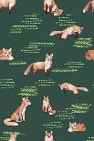 Fox Pattern-Si Design Loft-Giclee Print
