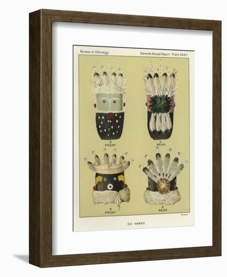 Sia Masks-null-Framed Giclee Print