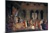 Siamese Ambassadors Received in Paris by King Louis XIV-null-Mounted Giclee Print