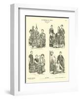 Siamese and Burmese Costumes, 1886-null-Framed Giclee Print