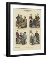 Siamese and Burmese Costumes, 1886-null-Framed Giclee Print