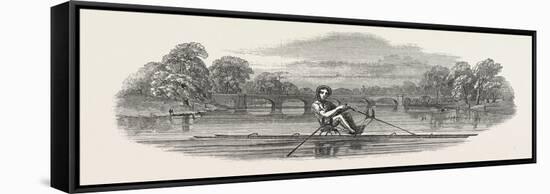 Siamese Boat on the Serpentine, 1847-null-Framed Stretched Canvas