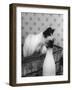 Siamese Cat Gets Cream-null-Framed Premium Photographic Print