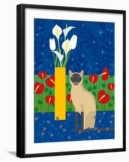 Siamese Cat-Artistan-Framed Photographic Print