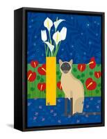 Siamese Cat-Artistan-Framed Stretched Canvas
