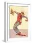 Siamese Dancer with Fan-null-Framed Art Print