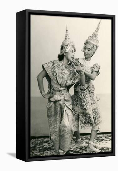 Siamese Temple Dancers-null-Framed Stretched Canvas