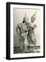 Siamese Temple Dancers-null-Framed Art Print