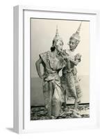 Siamese Temple Dancers-null-Framed Art Print