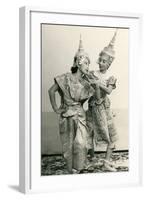 Siamese Temple Dancers-null-Framed Art Print