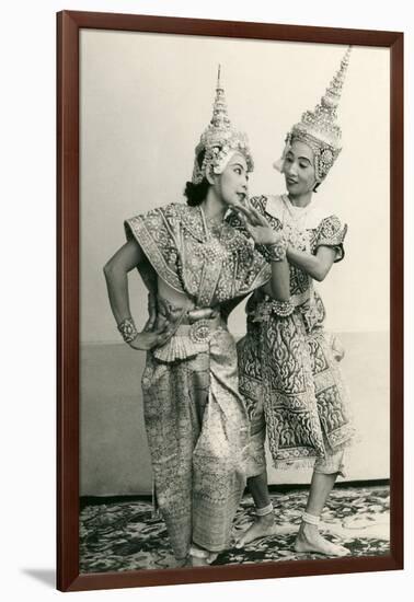 Siamese Temple Dancers-null-Framed Art Print