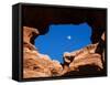 Siamese Twins Rock Formation, Garden of The Gods National Landmark, Colorado Springs, Colorado-Rolf Nussbaumer-Framed Stretched Canvas