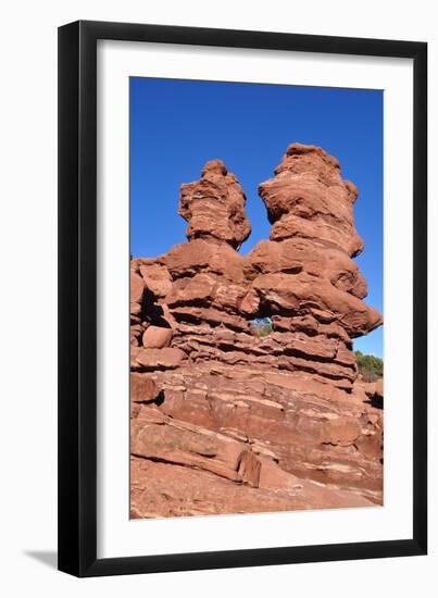 Siamese Twins Rock Formation-Georgia Evans-Framed Photographic Print