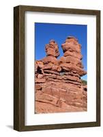 Siamese Twins Rock Formation-Georgia Evans-Framed Photographic Print