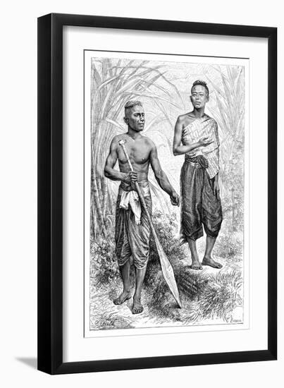 Siamese Youths, 1895-Charles Barbant-Framed Giclee Print