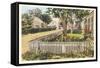 Siasconset Door Yards, Nantucket, Massachusetts-null-Framed Stretched Canvas