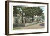 Siasconset, Street in Nantucket, Massachusetts-null-Framed Art Print