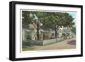 Siasconset, Street in Nantucket, Massachusetts-null-Framed Art Print