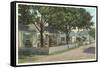 Siasconset, Street in Nantucket, Massachusetts-null-Framed Stretched Canvas