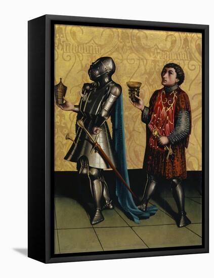 Sibbecai and Benaiah from the Heilspiegel Altarpiece, c.1435-Konrad Witz-Framed Stretched Canvas