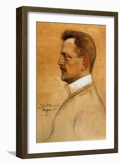 Sibelius Jean Finnish Composer-Albert Gustaf Aristides Edelfelt-Framed Giclee Print