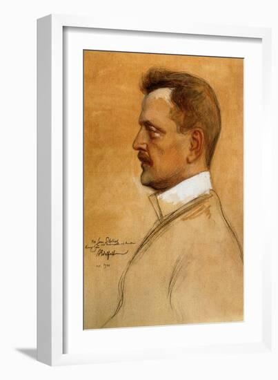 Sibelius Jean Finnish Composer-Albert Gustaf Aristides Edelfelt-Framed Giclee Print