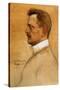 Sibelius Jean Finnish Composer-Albert Gustaf Aristides Edelfelt-Stretched Canvas