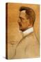 Sibelius Jean Finnish Composer-Albert Gustaf Aristides Edelfelt-Stretched Canvas