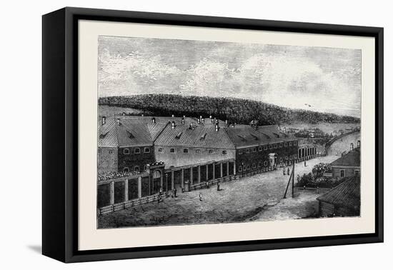 Siberia: the Alexandreffsky Central Prison, Near Irkutsk-null-Framed Stretched Canvas