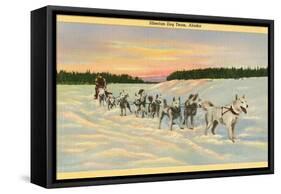 Siberian Dog Team, Alaska-null-Framed Stretched Canvas