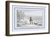 Siberian Exile Prepares to Shoot a Black Fox-Atkinson-Framed Art Print