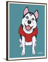 Siberian Husky-Tomoyo Pitcher-Framed Premium Giclee Print