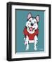 Siberian Husky-Tomoyo Pitcher-Framed Giclee Print