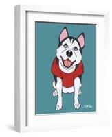 Siberian Husky-Tomoyo Pitcher-Framed Giclee Print