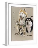 Siberian Husky-Barbara Keith-Framed Giclee Print