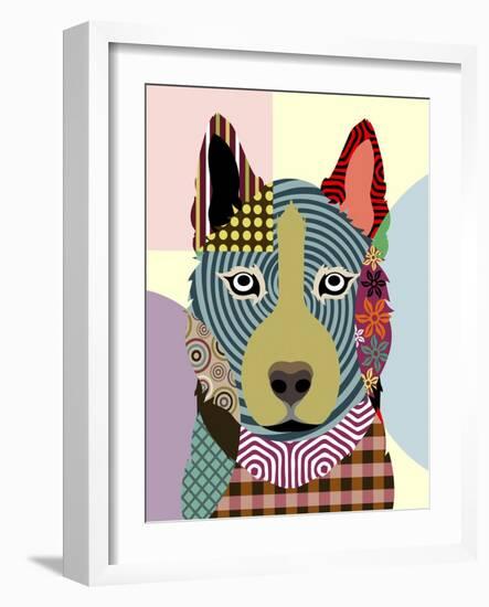 Siberian Husky-Lanre Adefioye-Framed Giclee Print