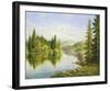 Siberian Lake-Helmut Glassl-Framed Art Print