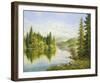 Siberian Lake-Helmut Glassl-Framed Art Print