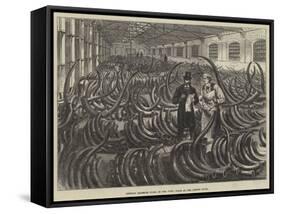 Siberian Mammoth Tusks on the Ivory Floor at the London Docks-Melton Prior-Framed Stretched Canvas