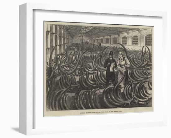 Siberian Mammoth Tusks on the Ivory Floor at the London Docks-Melton Prior-Framed Giclee Print