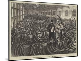 Siberian Mammoth Tusks on the Ivory Floor at the London Docks-Melton Prior-Mounted Giclee Print