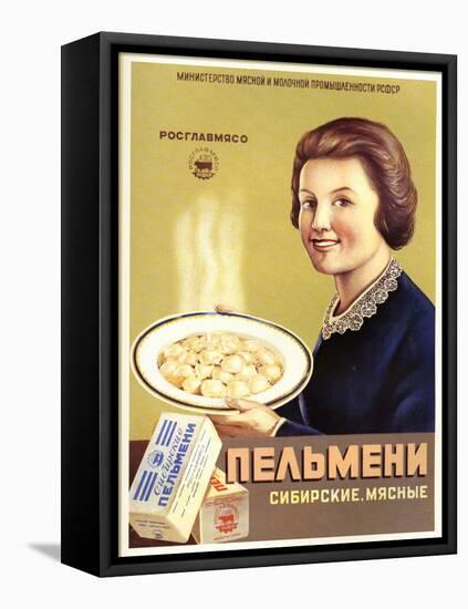 Siberian Meat - Pelmeni - Meat Stuffed in Pastry-null-Framed Stretched Canvas