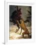 Siberian Tiger Attacking a Cossack-null-Framed Giclee Print